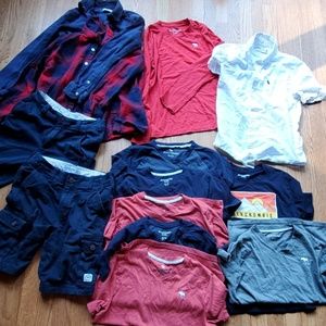 Lot bundle shirts, shorts, t-shirts